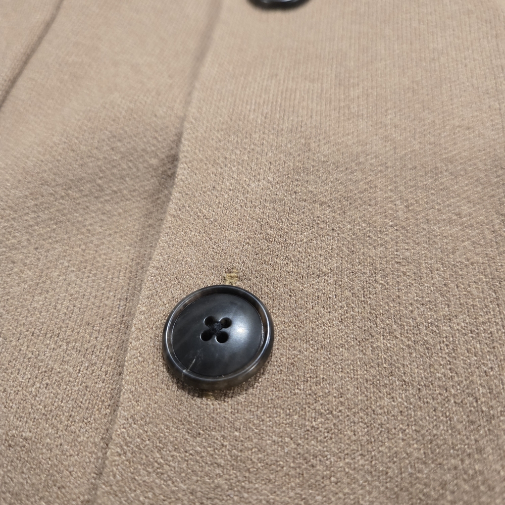 7Diamonds Sweater Cardigan Button Up Beige Stretch Soft Breath Button L NWT - Picture 8 of 16
